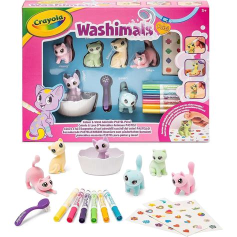 Crayola Washimals Pets Set Attivit Con Adesivi Mago Biribago Giocattoli