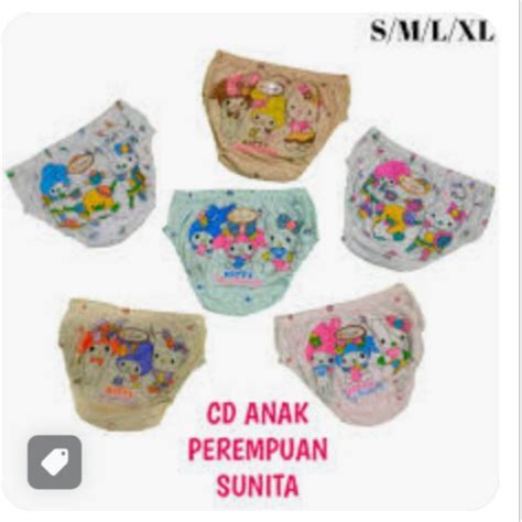 Jual Cd Anak Sunita Full Print Warna Ter Murah Harga 3pcs Shopee