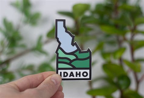 Idaho Vinyl Sticker Vinyl Decal Idaho Decal Outdoor Etsy