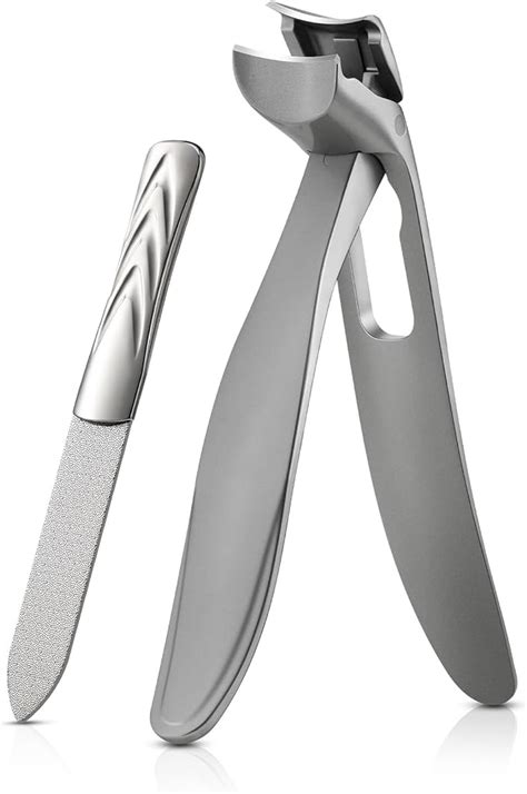 Bezox Ergonomic Angled Head Thick Toenail Clipper For Seniors Large