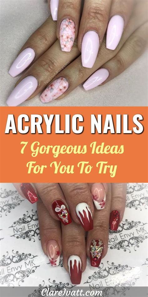 7 stunning designs for acrylic nails – Artofit