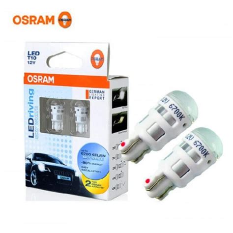 หลอดไฟหร OSRAM LED RIving Sky white 6700K T10 Shopee Thailand