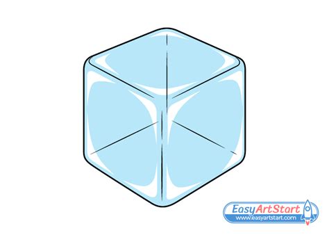 How to Draw an Ice Cube (8 Steps) - EasyArtStart