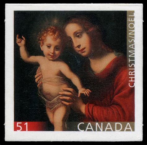 Madonna And Child Canada Postage Stamp Christmas