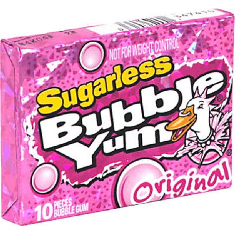 Bubble Yum Bubble Gum Sugarless Original Chewing Gum Leppinks