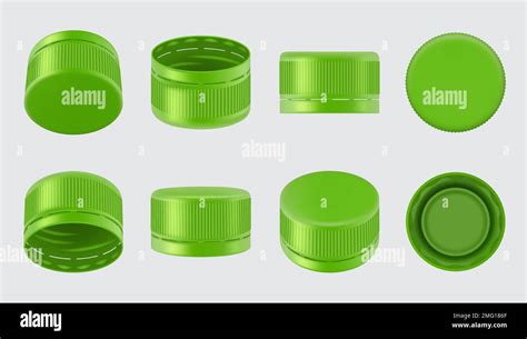 Bottle Cap Water And Alcoholic Drinks Polyethylene Caps Decent Vector