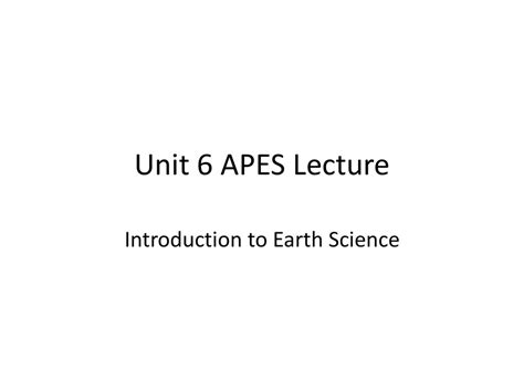 Introduction To Earth Science Ppt Download