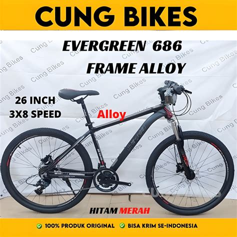 Jual Sepeda Gunung Mtb Inch Evergreen Ranger Frame Alloy