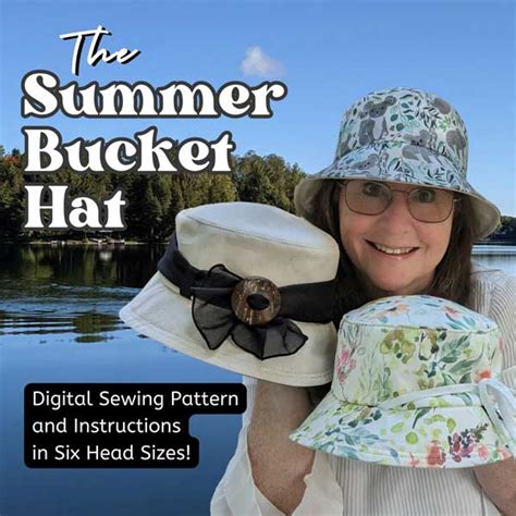 The Summer Bucket Sun Hat Sewing Pattern And Instructions Digital Fo Madcaphats