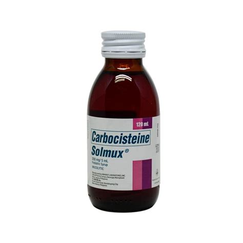Solmux Carbocisteine Pediatric Syrup Mucolytic Suspension 200mg X