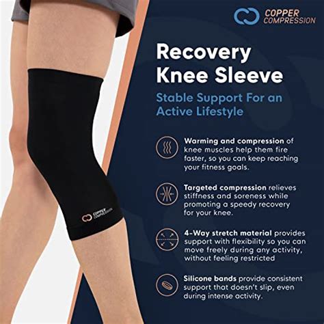 Copper Compression Knee Brace For Knee Pain Copper Infused Knee