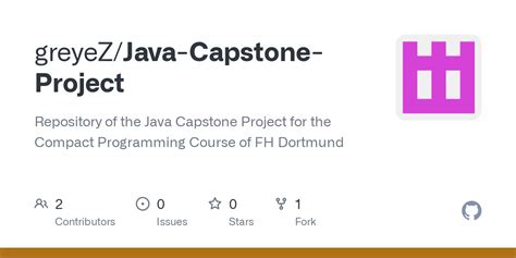 GitHub GreyeZ Java Capstone Project Repository Of The Java Capstone