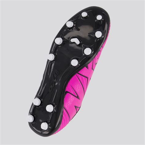 Chuteira Oxn Fusion Grip Campo Rosa Futfanatics