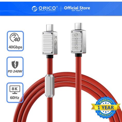 Orico Usb4 Data Wire Type C Data Line Pd240w Full Function Fast Charging Cable Thunderbolt 4 8k