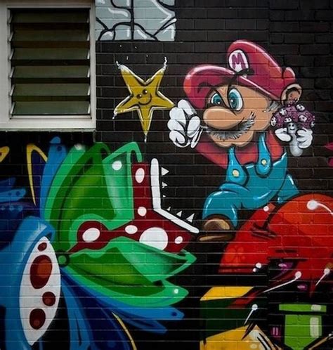 Amazing Super Mario Street Art 20 Pics