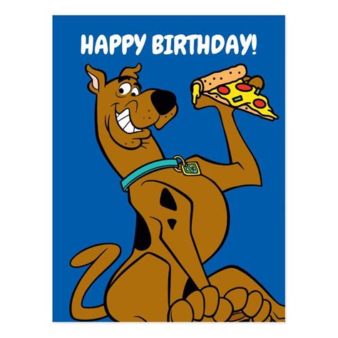 Scooby Doo With Pizza Slice Postcard Scooby Scooby Doo Scooby Doo Images