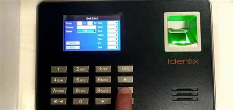 Password Protected Essl Lx16 Fingerprint Time Attendance System For