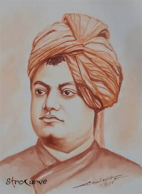 Swamy Vivekananda Water Color Painting... Abstract Pencil Drawings, Art Sketches Pencil, Dark ...