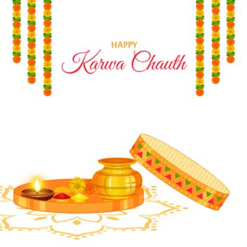 Puja Thali Karwa Chauth Indian Festival Ethnic Mehndi Karaka