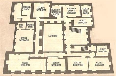 upper floor plan Аббатство даунтон