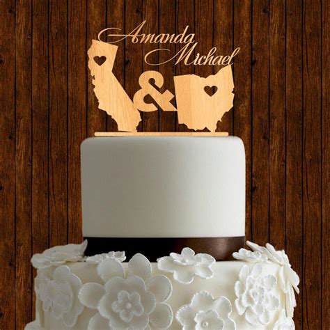 Rustic Vintage Wedding Cake Toppers