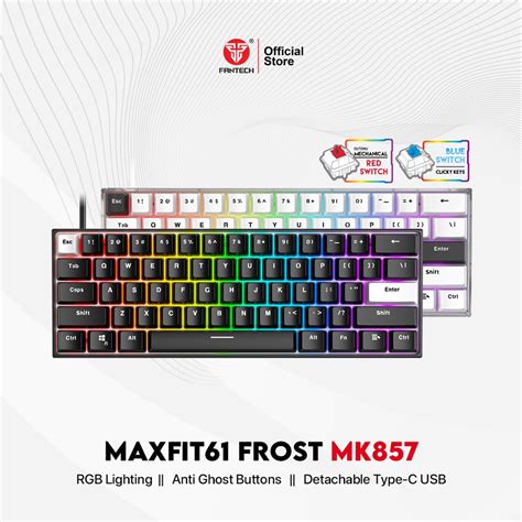 Jual Fantech Maxfit Frost Wired Hostwap Keyboard Gaming Mechanical