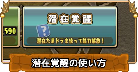 【パズドラ】潜在覚醒の効果と入手方法 ゲームウィズ