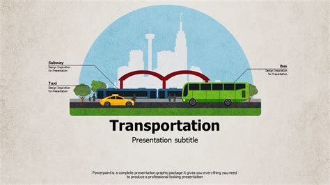 Transportation Ppt Template Wide Goodpello