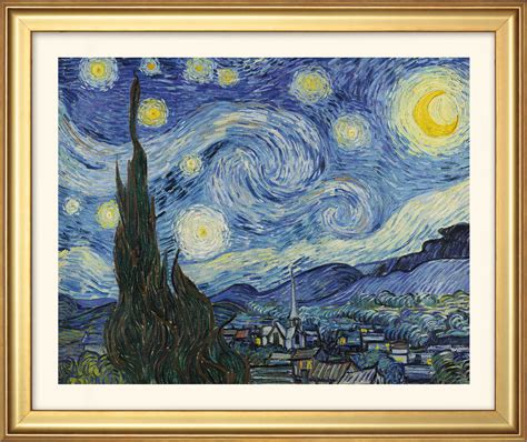 Buy Picture Starry Night Framed By Vincent Van Gogh Ars Mundi