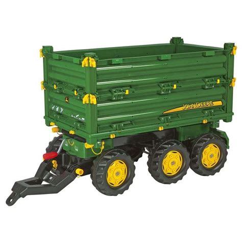 Rolly Toys 125043 RollyMulti Trailer John Deere 3 Achsig