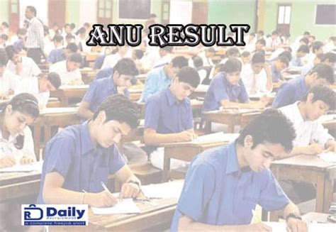 Anu Degree Th Sem Results Open Link Check Nagarjunauniversity