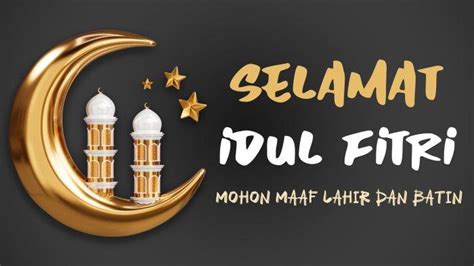 Poster Gambar Ucapan Selamat Idul Fitri Cocok Dibagikan Ke