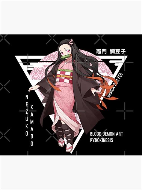 Nezuko Kamado 竈門 禰豆子 Demon Slayer Kimetsu No Yaiba Shower Curtain