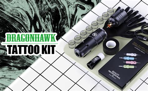 Dragonhawk S Tattoo Kit Tattoo Machine Set Wireless Battery Pen