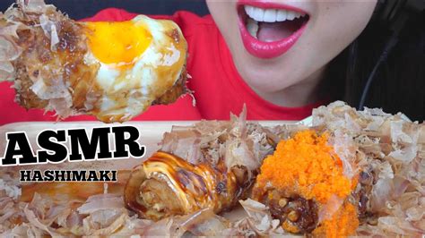 ASMR HASHIMAKI JAPANESE PANCAKE ON A STICK STREET FOOD SOFT SQUISHY