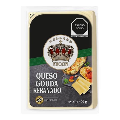 Queso Gouda Holland Kroon Rebanado G Walmart