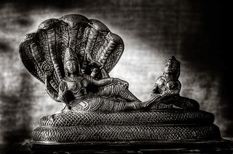 HD Wallpaper Lord Vishnu Yoga Nidra Person Sitting On Snake Figurine