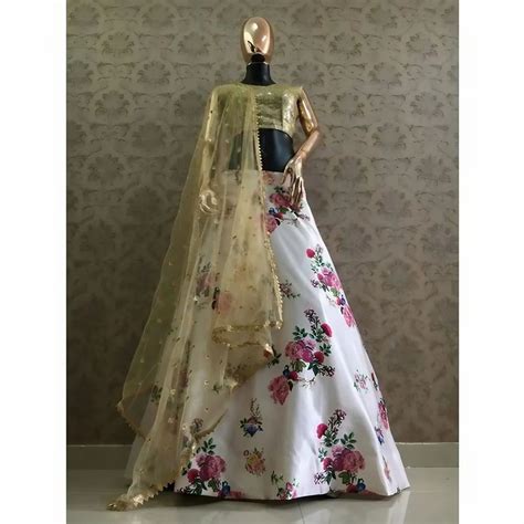 Printed Party Wear Silk Lehenga Choli At Rs In Surat Id