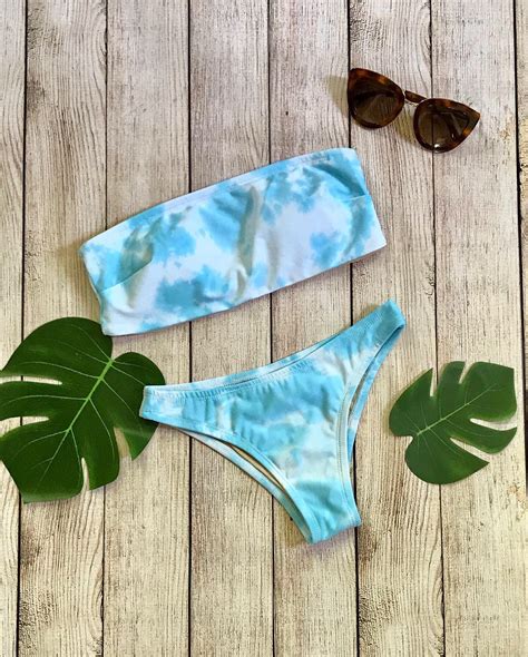Tulum Top Tie Dye Bandeau Bikini Top Top Only Etsy