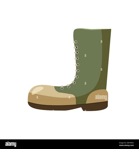 Army Boots Icon Cartoon Style Stock Vector Image Art Alamy