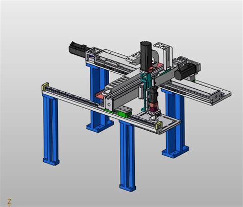 龙门架三轴搬运装置step模型图纸下载 懒石网