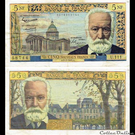 Nouveaux Francs Type Victor Hugo Banknotes Europe