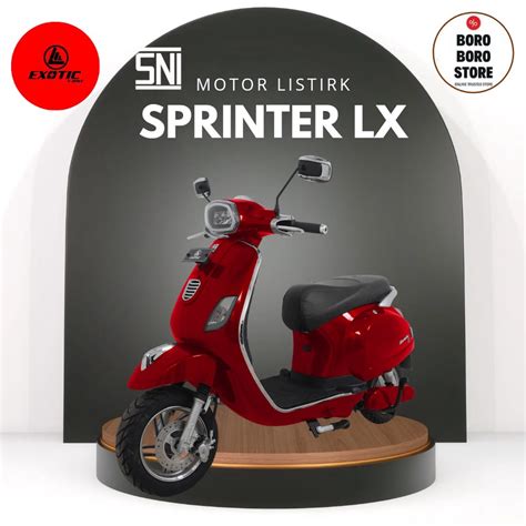 Jual Sepeda Motor Listrik Vespa Listrik Sprinter LX Pacific Exotic