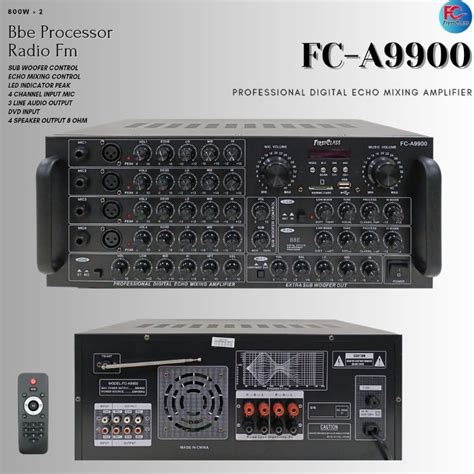 Jual Ampli Digital Echo Mixing Amplifier Firstclass Fc A Fca