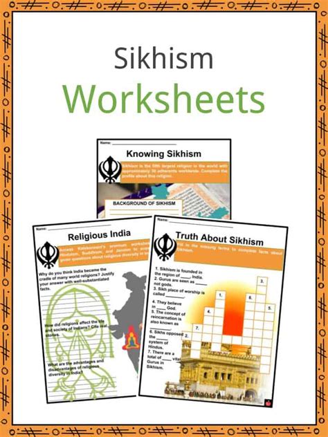 Sikhism Worksheets And Facts Origins Beliefs Customs Traditions