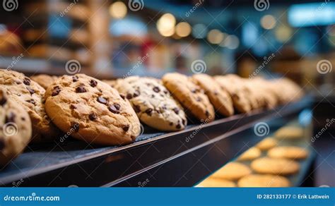 Cookies In A Grocery Store Food Photography Stock Illustration