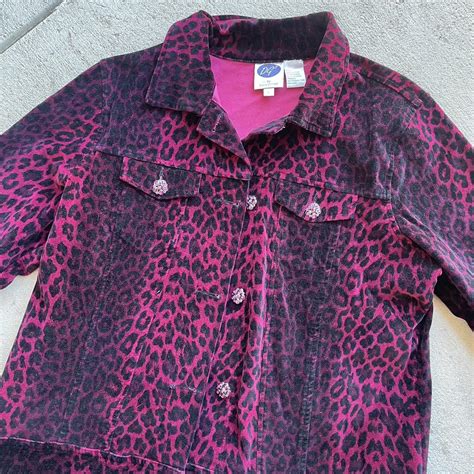 Dark Pink Leopard Print Blazer Reminds Me Of The Depop