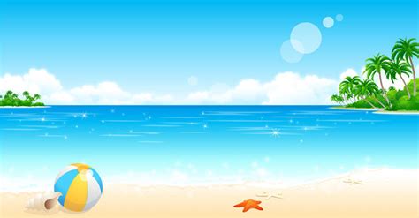 Beach Background Images Clipart