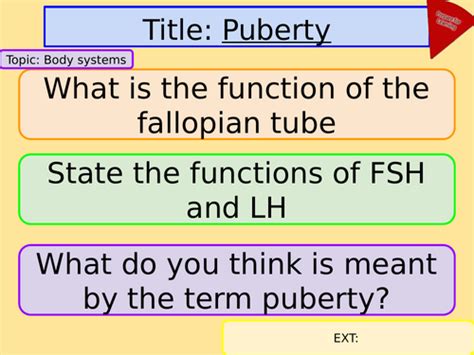 Ks3 Puberty Teaching Resources