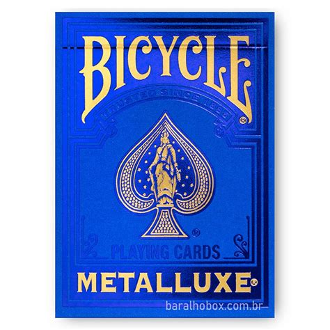 Baralho Bicycle Metalluxe Azul Baralho Box Sua Loja Online De Baralhos